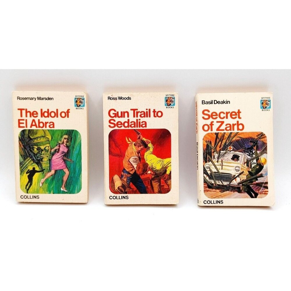 Lot of 3 Ross Woods Spitfire Books Collins 1967 First Edition Secret Of Zarb